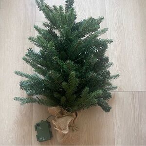 2ft Pre-Lit Tabletop Christmas Small Artificial Fir Tree